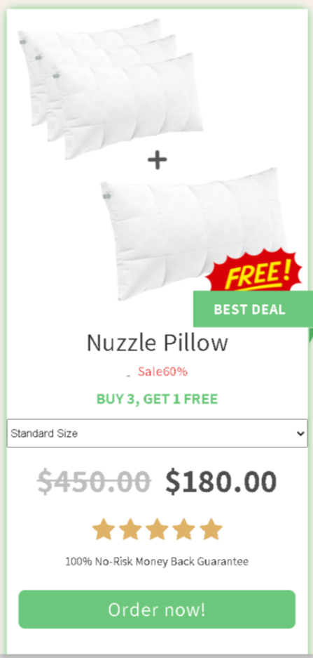 Nuzzle Pillow Package price